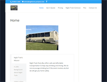 Tablet Screenshot of nighttrain-partybus.com